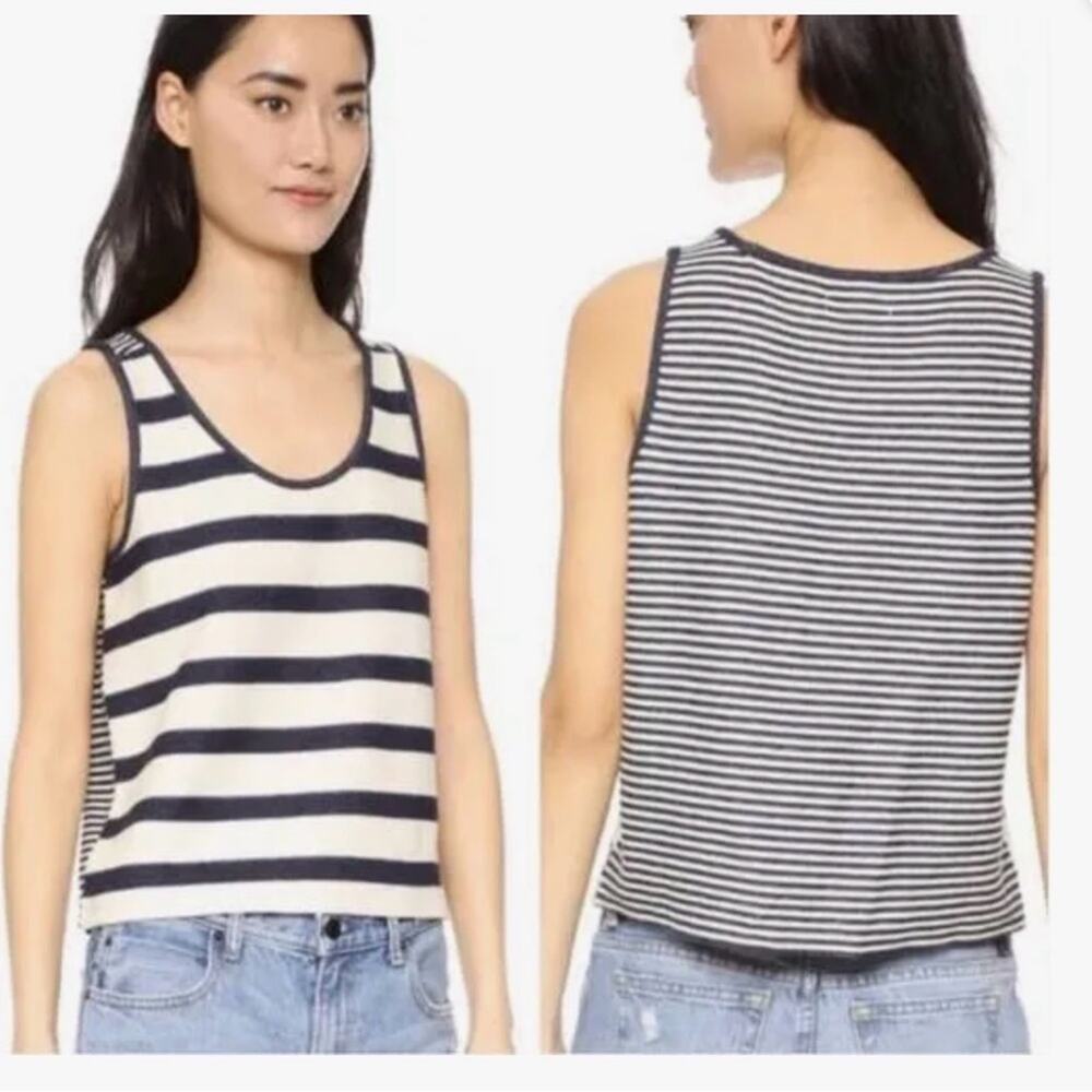 Madewell Coastland Striped Sweater Tank Size Small